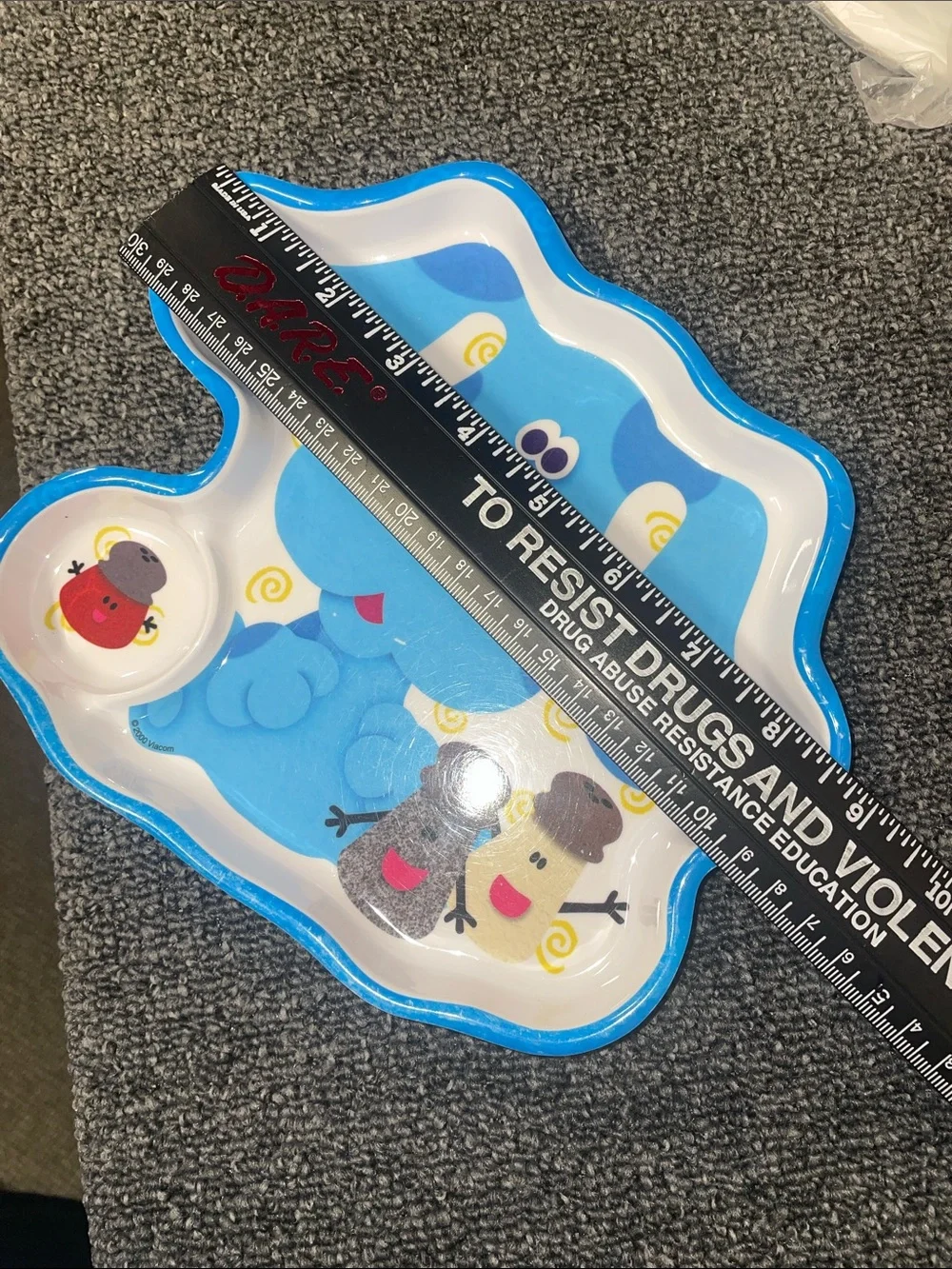 Vintage Blues Clues Melamine Plate Set of 2. GUC